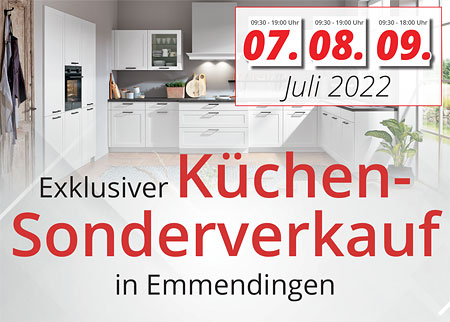 3 Tage exklusiver Küchen-Sonderverkauf in Emmendingen!